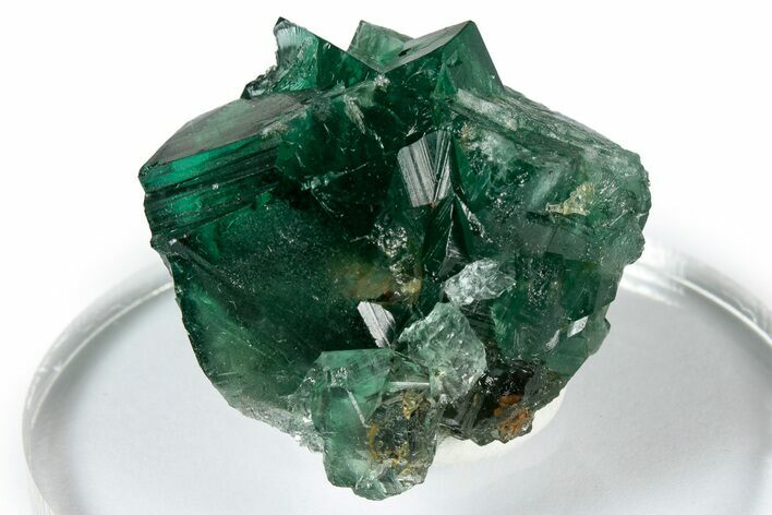 Fluorescent Green Fluorite Twins - Diana Maria Mine, England #337510